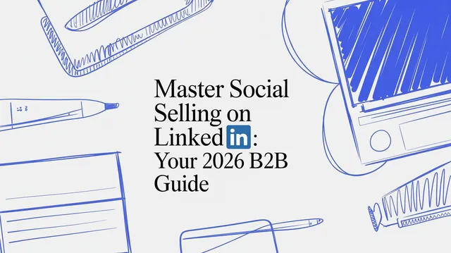 LinkedIn social selling workflow connecting engagement signals to B2B sales opportunities