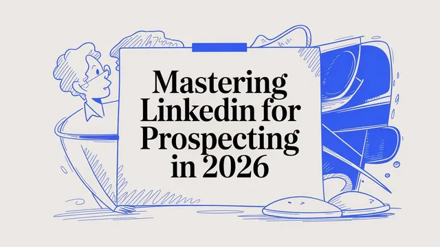 LinkedIn prospecting workflow showing signals, ICP filters, and prioritized outreach