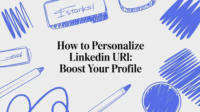 Personalized LinkedIn profile URL shown as a professional branding and outreach asset