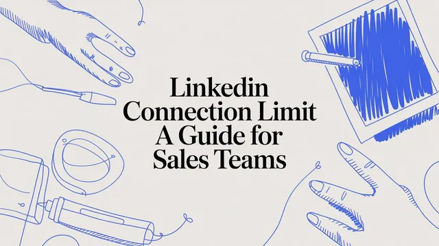 LinkedIn connection limit warning showing weekly invitation controls for sales teams