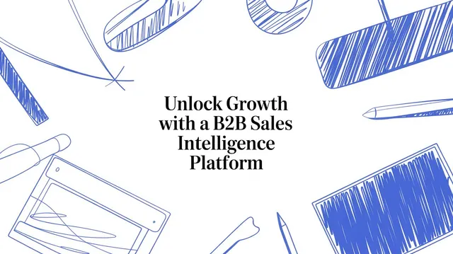 B2B sales intelligence platform dashboard combining prospect data and buying signals