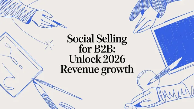 B2B social selling framework showing listen, engage, nurture, and convert stages