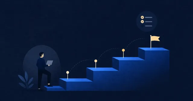 A four-step founder-led sales staircase from first conversations to $100K ARR