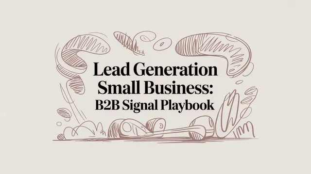 Small business lead generation workflow showing prioritized B2B sales prospects