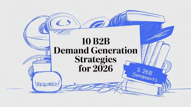 B2B demand generation strategy map connecting content, engagement, and sales pipeline