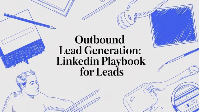 Outbound lead generation workflow showing LinkedIn signals feeding a sales pipeline